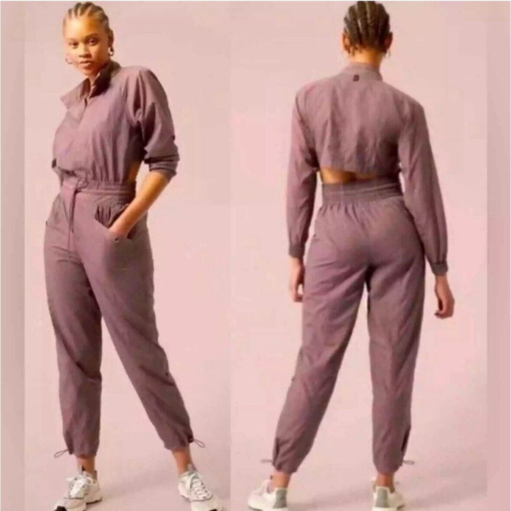 Athleta Alicia Keys Utility Jumpsuit Purple? Womens 4 Pockets Lt Ed. NWT $209